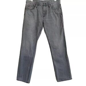 Burberry Brit Cavendish Gray Straight Jeans Men's 34 x 32 Old Money Quiet Luxury